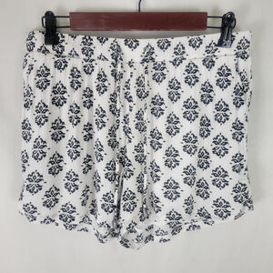 Splendid Shorts Womens Large White‎ Mid Rise Drawstring Pocket Lined